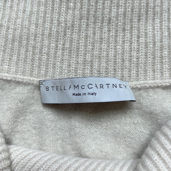 Stella McCartney Off the Shoulder Sweater Dress in Ivory | Size 38 - Picture 6 of 13